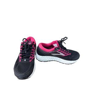 Brooks Addiction 13 Womens Black & Pink Running Sneakers Size 8D SKU 8989